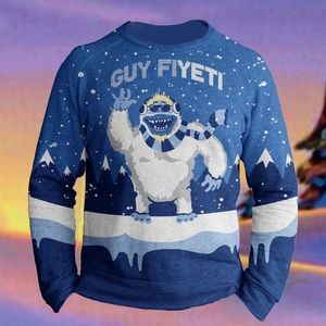 Flavortown Guy Fieri, Guy Fiyeti Ugly Christmas Sweater